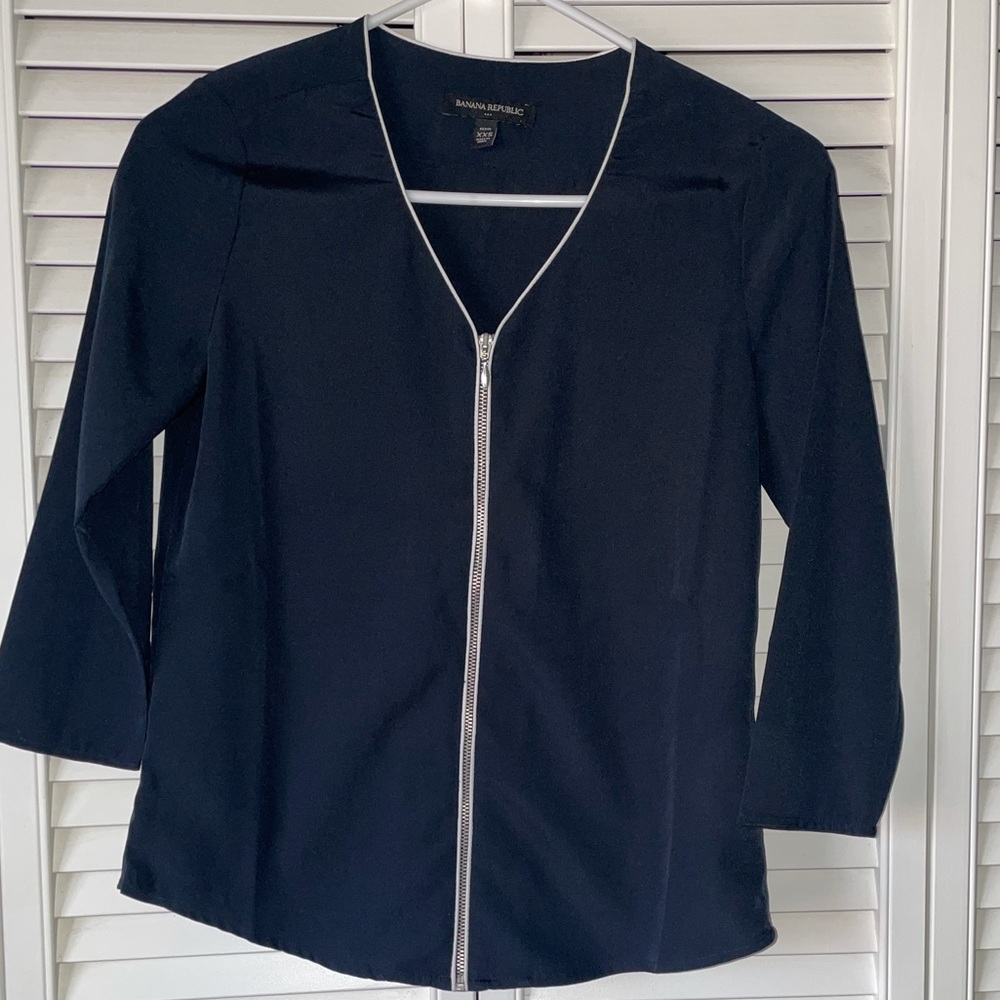 Banana Republic Navy Blue Dress Shirt